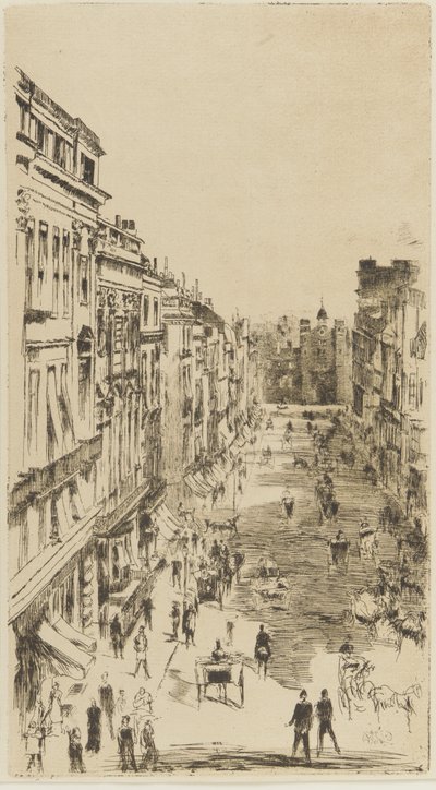 Rue St. James, 1878 - James Abbott McNeill Whistler